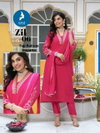 Zil By Kaya Roman Silk Online Kurti With Bottom Dupatta Wholesale
